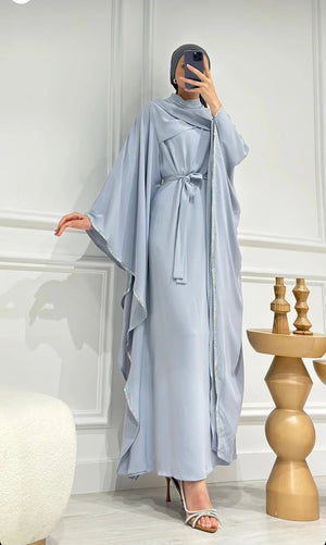 Abaya Tesettur Abiye - FioraofDress - tesettur - abiye - 36 - BEBE MAVİSİ - hijab - evening - dress