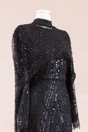 Arde Tesettür Abiye - FioraofDress - tesettur - abiye - SİYAH - 38 - hijab - evening - dress