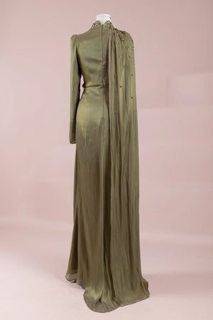 Aven Tesettür Abiye - FioraofDress - tesettur - abiye - Çimen yeşili - 38 - hijab - evening - dress