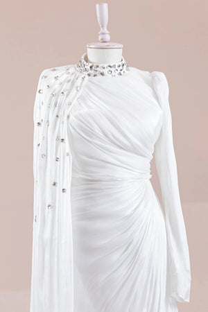 Aven Tesettür Abiye - FioraofDress - tesettur - abiye - Beyaz - 38 - hijab - evening - dress