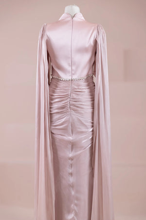 Belin Tesettür Abiye - FioraofDress - tesettur - abiye - Pudra - 36 - hijab - evening - dress