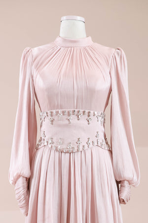 Belora Tesettür Abiye - FioraofDress - tesettur - abiye - Pudra - 38 - hijab - evening - dress