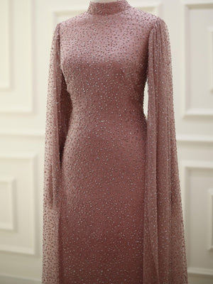 Camelia Tesettür Abiye - FioraofDress - tesettur - abiye - 48 - marşala - hijab - evening - dress