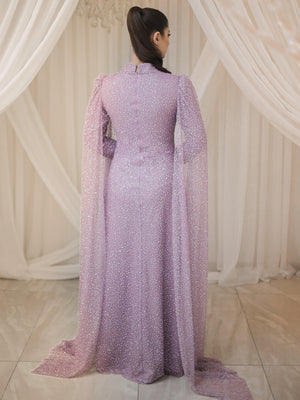 Camelia Tesettür Abiye - FioraofDress - tesettur - abiye - 48 - Pudra - hijab - evening - dress