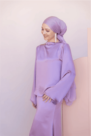 Candida Tesettür Takım - FioraofDress - tesettur - abiye - 44 - LİLAA - hijab - evening - dress