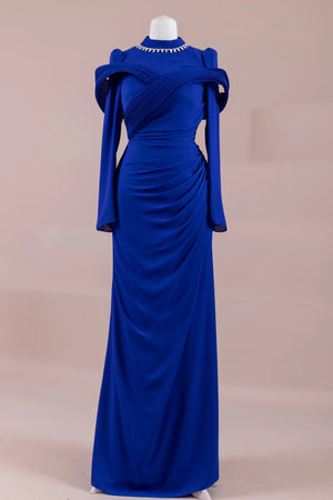 Charm Tesettür Abiye - FioraofDress - tesettur - abiye - SAX - 36 - hijab - evening - dress