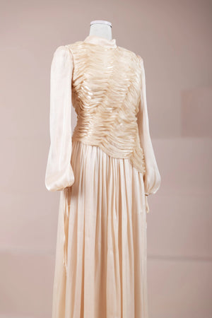 Dalia Tesettür Abiye - FioraofDress - tesettur - abiye - Ekru - 38 - hijab - evening - dress