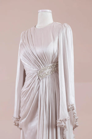 Dera Tesettür Abiye - FioraofDress - tesettur - abiye - Ekru - 38 - hijab - evening - dress