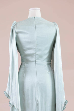 Dera Tesettür Abiye - FioraofDress - tesettur - abiye - mint yeşili - 38 - hijab - evening - dress