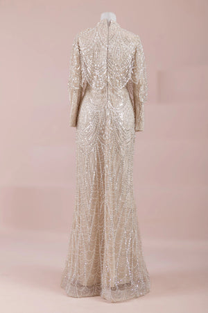 Diva Tesettür Abiye - FioraofDress - tesettur - abiye - BEJ - 38 - hijab - evening - dress