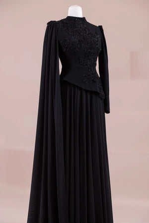 Dreza Tesettür Abiye - FioraofDress - tesettur - abiye - Mavii - 38 - hijab - evening - dress