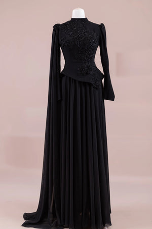 Dreza Tesettür Abiye - FioraofDress - tesettur - abiye - Mavii - 38 - hijab - evening - dress