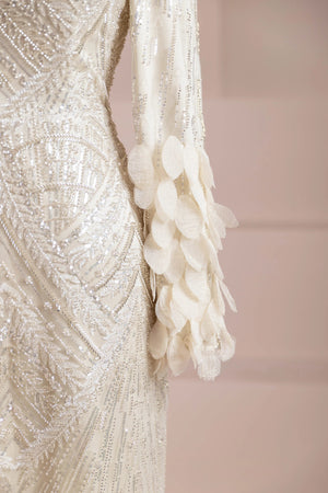 Elyse Tesettür Abiye - FioraofDress - tesettur - abiye - krem - 38 - hijab - evening - dress