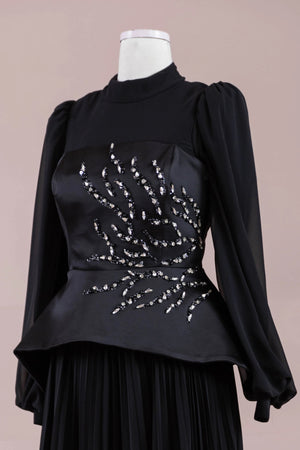 Eyla Tesettür Abiye - FioraofDress - tesettur - abiye - Siyahh - 36 - hijab - evening - dress