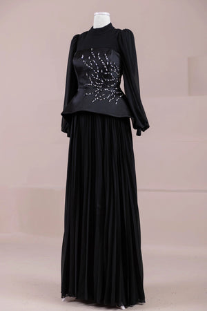 Eyla Tesettür Abiye - FioraofDress - tesettur - abiye - Siyahh - 36 - hijab - evening - dress