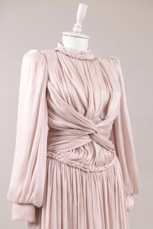 Faelyn Tesettür Abiye - FioraofDress - tesettur - abiye - Pudra - 38 - hijab - evening - dress