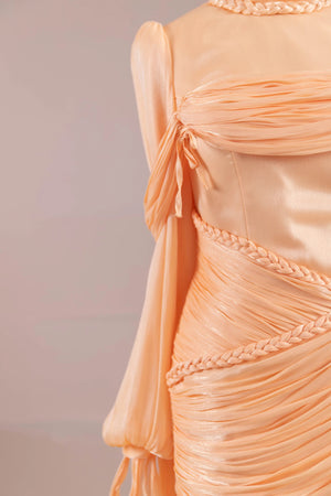 Galadriel Tesettür Abiye - FioraofDress - tesettur - abiye - kayısı - 38 - hijab - evening - dress