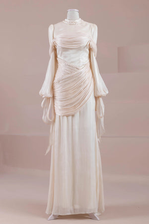 Galadriel Tesettür Abiye - FioraofDress - tesettur - abiye - Ekru - 38 - hijab - evening - dress