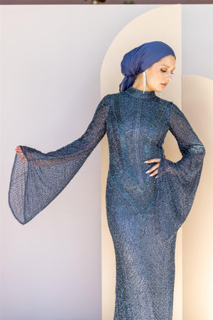 Handmade Embroidered AH1025 - FioraofDress - tesettur - abiye - 48 - hijab - evening - dress