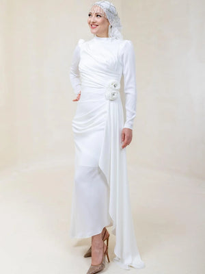 Gül Detay Tesettür Abiye.