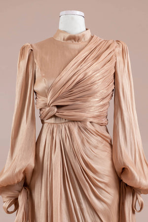 Laru Tesettür Abiye - FioraofDress - tesettur - abiye - şeftali - 38 - hijab - evening - dress