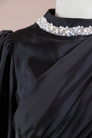 Liora Tesettür Abiye - FioraofDress - tesettur - abiye - SİYAH - 38 - hijab - evening - dress