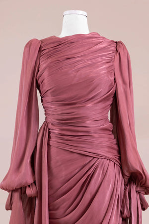 Lotus Tesettür Abiye - FioraofDress - tesettur - abiye - bery - 38 - hijab - evening - dress