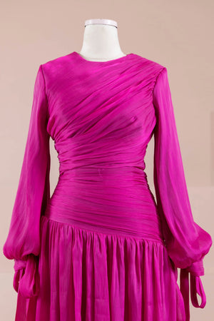 Lova Tesettür Abiye - FioraofDress - tesettur - abiye - FUŞYA - 38 - hijab - evening - dress