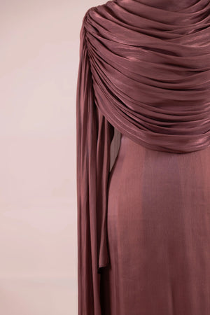 Lunesse Tesettür Abiye - FioraofDress - tesettur - abiye - bery burgundy - 38 - hijab - evening - dress