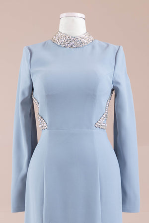 Lunza Tesettür Abiye - FioraofDress - tesettur - abiye - bebe - mavisi - 38 - hijab - evening - dress