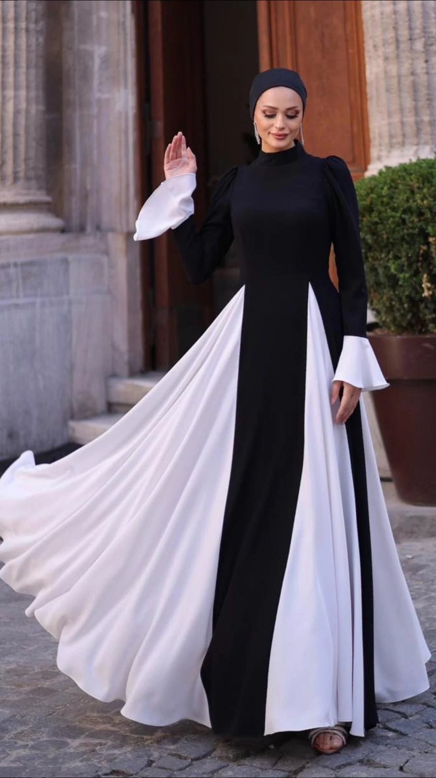 Manolya Tessettur Abiye - FioraofDress - tesettur - abiye - SİYAH - 36 - hijab - evening - dress
