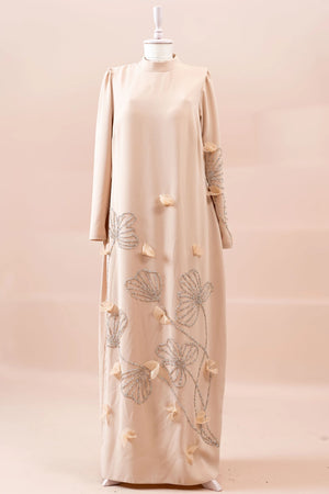 Maysa Tesettür Abiye - FioraofDress - tesettur - abiye - BEJ - 44 - hijab - evening - dress