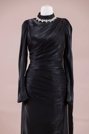 Melya Tesettür Abiye - FioraofDress - tesettur - abiye - SİYAH - 38 - hijab - evening - dress