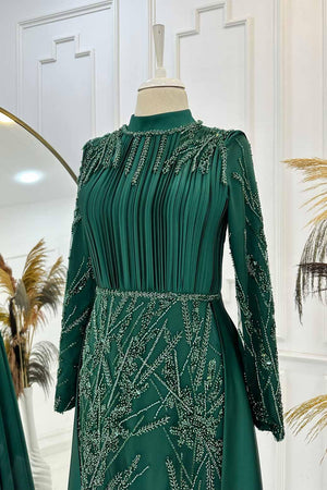 Merry Abiye - FioraofDress - tesettur - abiye - 48 - rose - hijab - evening - dress