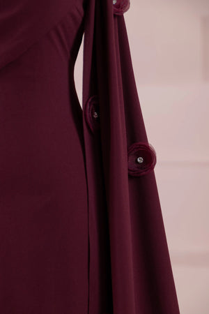 Mire Tesettür Abiye - FioraofDress - tesettur - abiye - BORDO - 38 - hijab - evening - dress