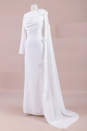 Mire Tesettür Abiye - FioraofDress - tesettur - abiye - Beyaz - 38 - hijab - evening - dress