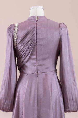 Nedya Tesettür Abiye - FioraofDress - tesettur - abiye - LİLA - 38 - hijab - evening - dress
