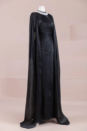 Nela Tesettür Abiye - FioraofDress - tesettur - abiye - Siyahh - 38 - hijab - evening - dress