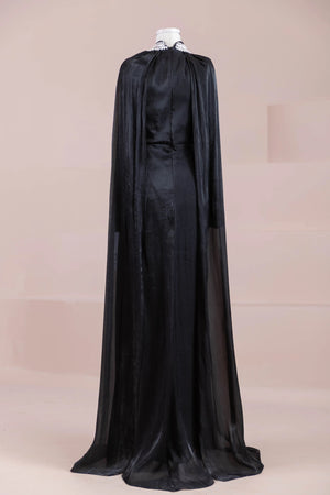 Nela Tesettür Abiye - FioraofDress - tesettur - abiye - Siyahh - 38 - hijab - evening - dress