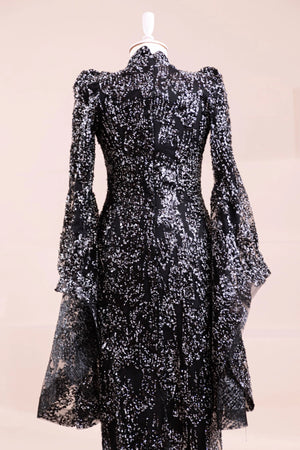 Nouria Tesettür Abiye - FioraofDress - tesettur - abiye - Siyahh - 36 - hijab - evening - dress