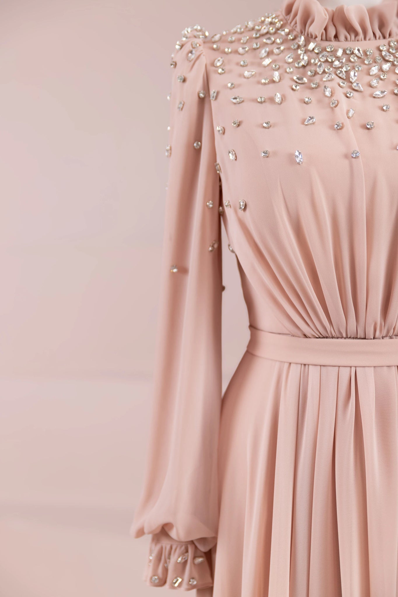 Nova Teseetür Abiye - FioraofDress - tesettur - abiye - Pudra - 38 - hijab - evening - dress