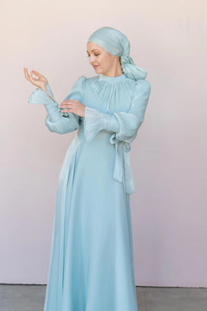 Orkide Tesettur Abiye - FioraofDress - tesettur - abiye - 38 - mint yeşili - hijab - evening - dress