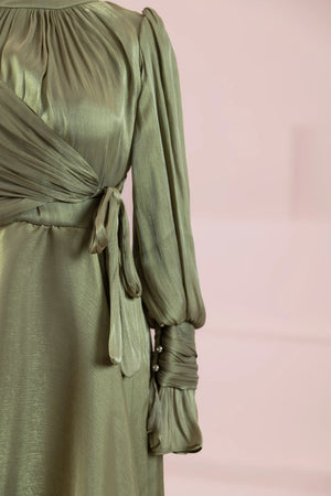 Orkide Tesettur Abiye - FioraofDress - tesettur - abiye - 38 - Çimen yeşili - hijab - evening - dress