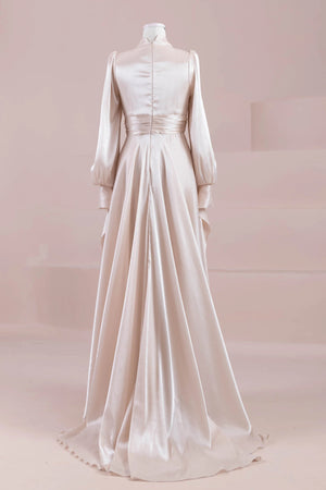 Pearl Tesettür Abiye - FioraofDress - tesettur - abiye - nude - 38 - hijab - evening - dress