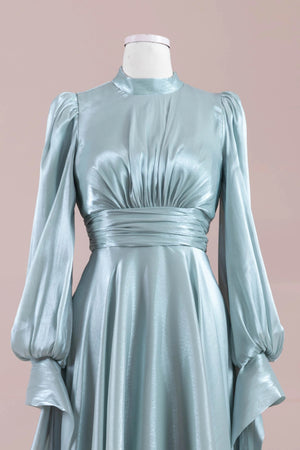 Pearl Tesettür Abiye - FioraofDress - tesettur - abiye - mint yeşili - 38 - hijab - evening - dress