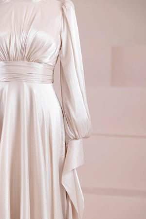 Pearl Tesettür Abiye - FioraofDress - tesettur - abiye - nude - 38 - hijab - evening - dress