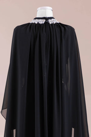 Peleris Tesettür Abiye - FioraofDress - tesettur - abiye - Siyahh - 38 - hijab - evening - dress