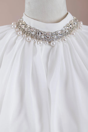 Peleris Tesettür Abiye - FioraofDress - tesettur - abiye - Beyaz - 38 - hijab - evening - dress