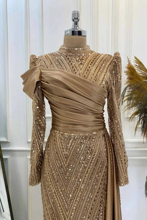 Raissa Tesettür Abiye - FioraofDress - tesettur - abiye - rose - 38 - hijab - evening - dress