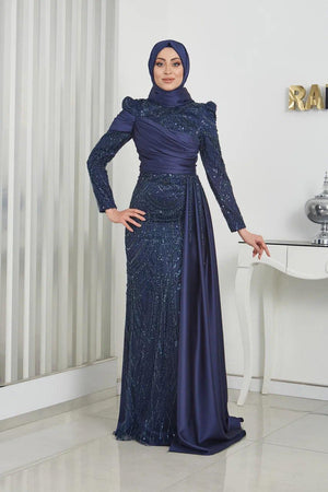 Raissa Tesettür Abiye - FioraofDress - tesettur - abiye - 44 - zümrüt - hijab - evening - dress